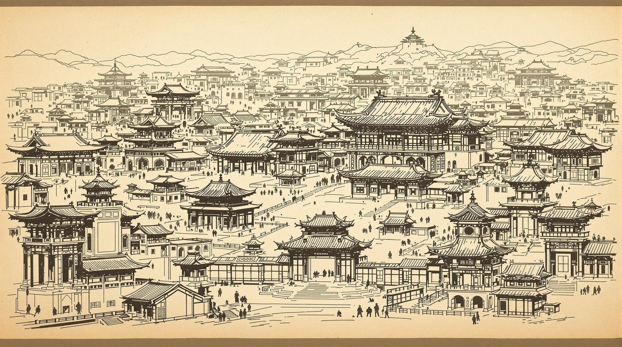 《长安十二时辰》唐城美术设计手稿